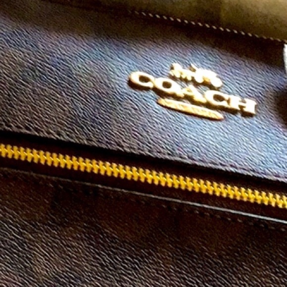 Large COACH black and brown Crossbody bag - Picture 4 of 8